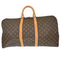 Louis Vuitton Louis Vuitton Keepall Bag Monogram Canvas Brown Canvas Travel Bag Bag (Pre-Loved)