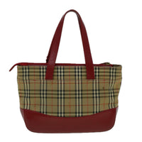 Burberry Nova Check Handbag Nova Check Canvas Beige Canvas Handbag (Authentic Pre-Loved)