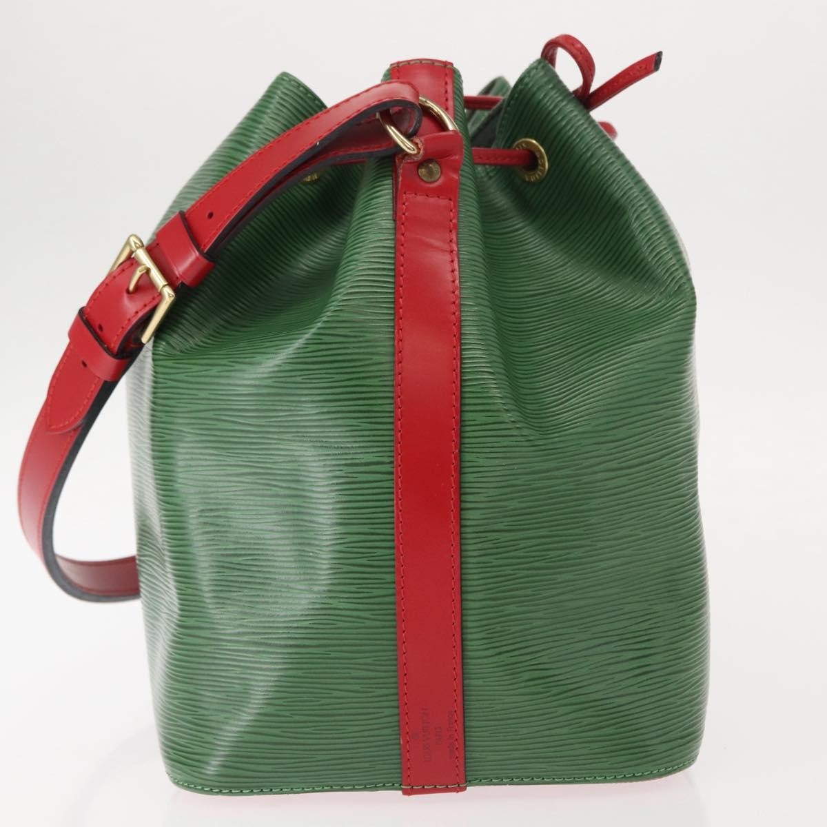 Louis Vuitton Bicolor Petit Noe Handbag Epi Leather Green Leather Shoulder Bag Bag (Pre-Loved)
