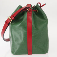 Louis Vuitton Bicolor Petit Noe Handbag Epi Leather Green Leather Shoulder Bag Bag (Pre-Loved)