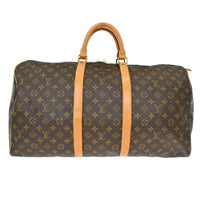Louis Vuitton Louis Vuitton Keepall Bag Monogram Canvas Brown Canvas Travel Bag Bag (Authentic Pre-Loved)