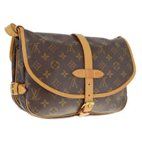 Louis Vuitton Louis Vuitton Saumur Handbag Monogram Canvas Brown Canvas Shoulder Bag Bag (Pre-Loved)