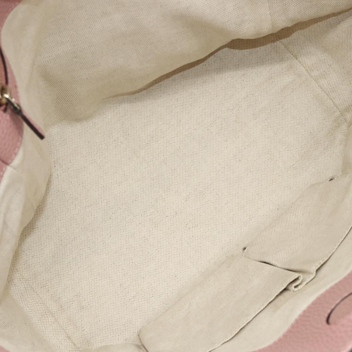 Gucci Swing Tote Leather Pink Leather Tote Bag Bag (Authentic Pre-Loved)