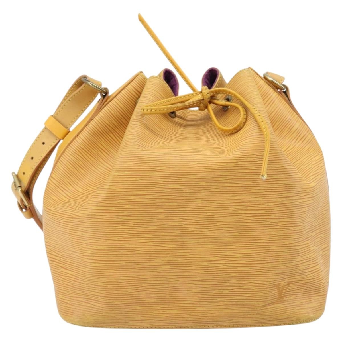 Louis Vuitton Petit Noe Nm Handbag Epi Leather Yellow Leather Shoulder Bag Bag (Authentic Pre-Loved)