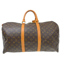 Louis Vuitton Louis Vuitton Keepall Bag Monogram Canvas Brown Canvas Travel Bag Bag (Pre-Loved)