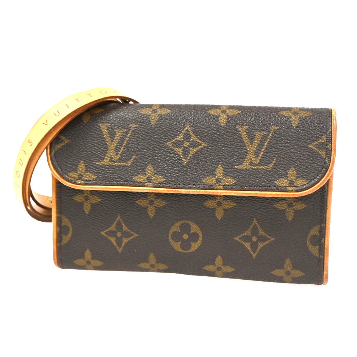 Louis Vuitton Florentine Waist Bag Monogram Canvas Brown Canvas Clutche & Pouche Bag (Authentic Pre-Loved)