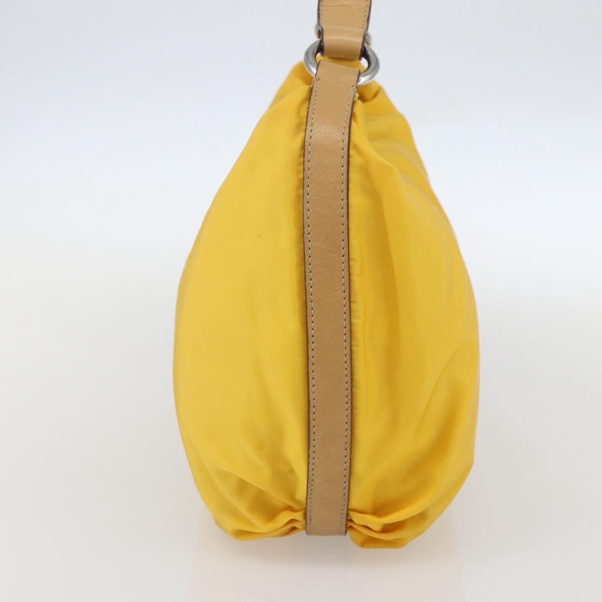Prada Vintage Shoulder Bag Tessuto Yellow Nylon Shoulder Bag Bag (Authentic Pre-Loved)