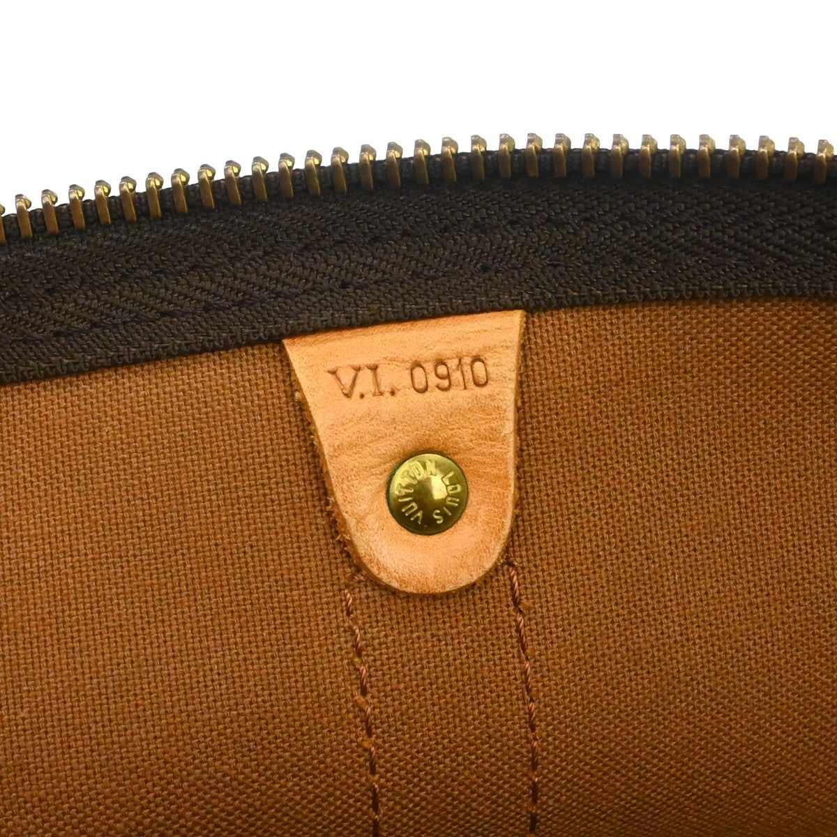 Louis Vuitton Keepall Bandouliere Bag Monogram Canvas Brown Canvas Travel Bag Bag (Pre-Loved)