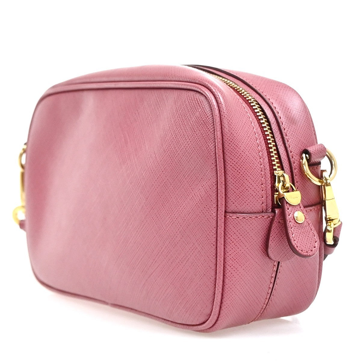 Salvatore Ferragamo Gancini Shoulder Bag Leather Pink Leather Shoulder Bag Bag (Authentic Pre-Loved)