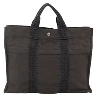 Hermes Fourre-Tout Herline Canvas Gray Canvas Tote Bag Bag (Pre-Loved)