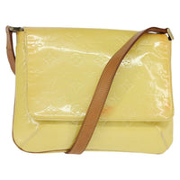 Louis Vuitton Thompson Street Handbag Monogram Vernis Yellow Patent_Leather Shoulder Bag Bag (Pre-Loved)