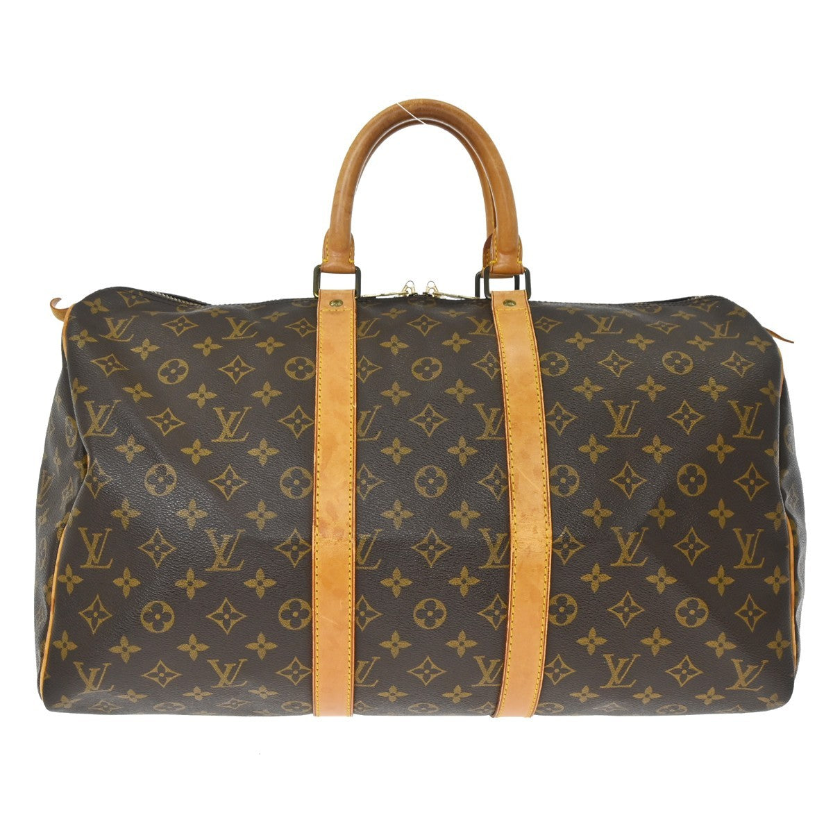 Louis Vuitton Keepall Bag Monogram Canvas Brown Canvas Travel Bag Bag (Pre-Loved)