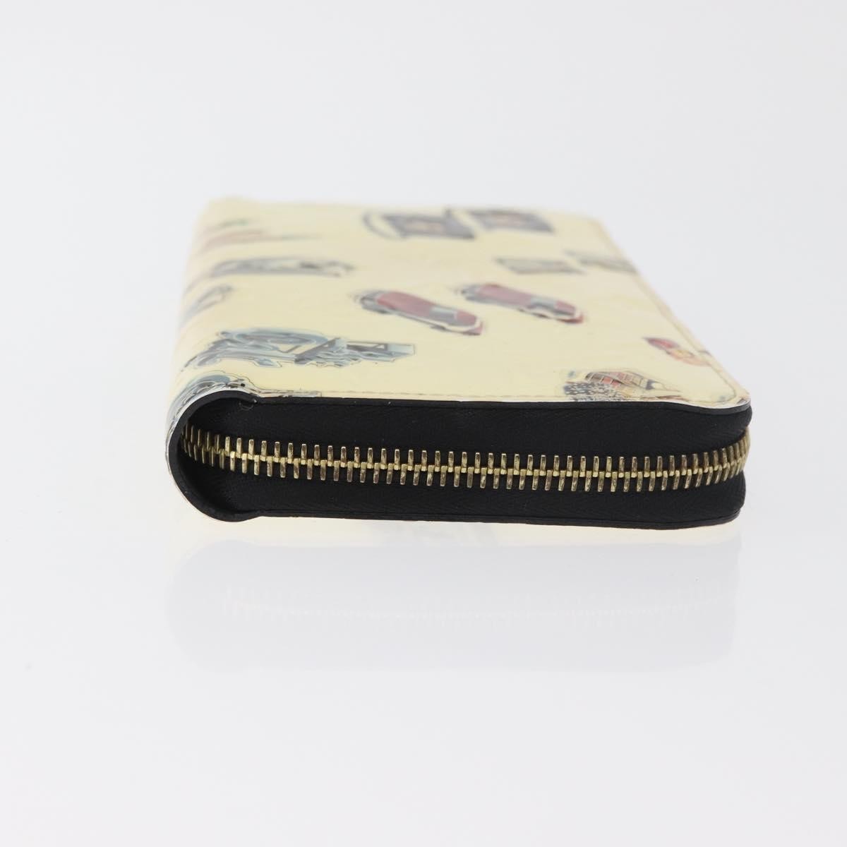 Louis Vuitton Nicolas Ghesquière Zippy Wallet Patent Monogram White Patent_Leather Wallets Accessory (Authentic Pre-Loved)