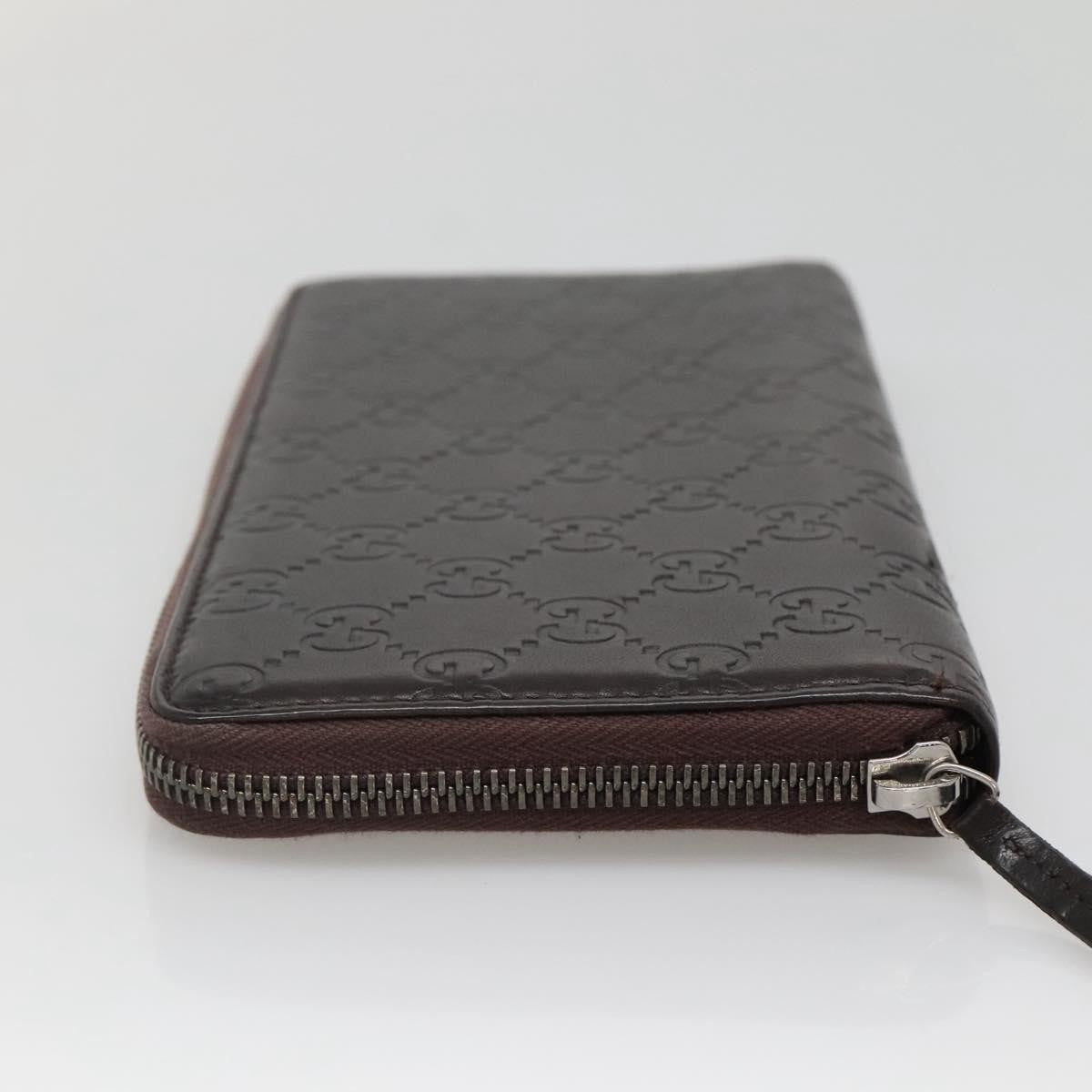 Gucci Guccissima Wallet Motif Gg Brown Leather Wallets Accessory (Authentic Pre-Loved)