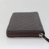 Gucci Guccissima Wallet Motif Gg Brown Leather Wallets Accessory (Authentic Pre-Loved)