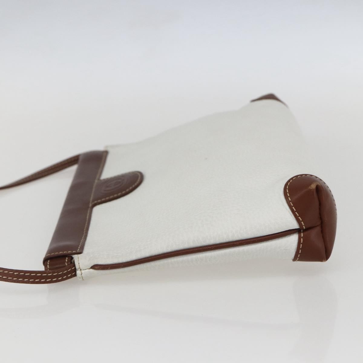 Gucci Vintage Shoulder Bag Leather White Leather Shoulder Bag Bag (Authentic Pre-Loved)