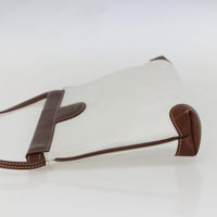 Gucci Vintage Shoulder Bag Leather White Leather Shoulder Bag Bag (Authentic Pre-Loved)