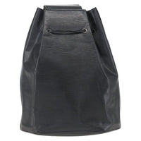 Louis Vuitton Sac A Dos Drawstring Backpack Epi Leather Black Leather Backpack Bag (Authentic Pre-Loved)