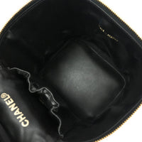 Chanel Vintage Timeless Cosmetic Case Caviar Black Leather Clutche & Pouche Bag (Pre-Loved)