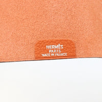 Hermes Ulysse Agenda Cover Leather Orange Leather Clutche & Pouche Bag (Authentic Pre-Loved)