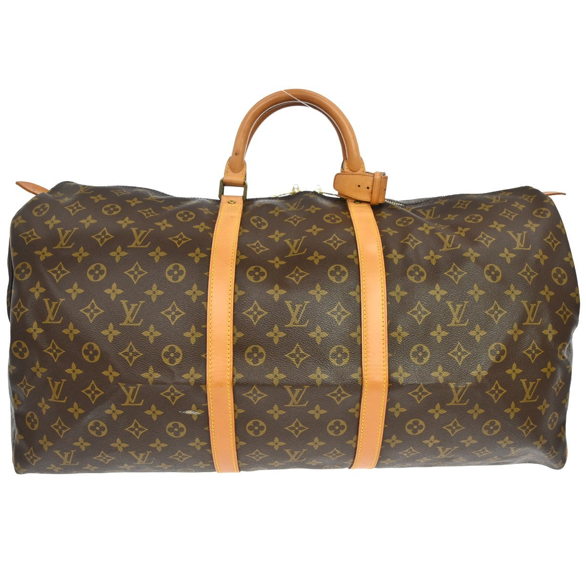 Louis Vuitton Keepall Bag Monogram Canvas Brown Canvas Travel Bag Bag (Authentic Pre-Loved)