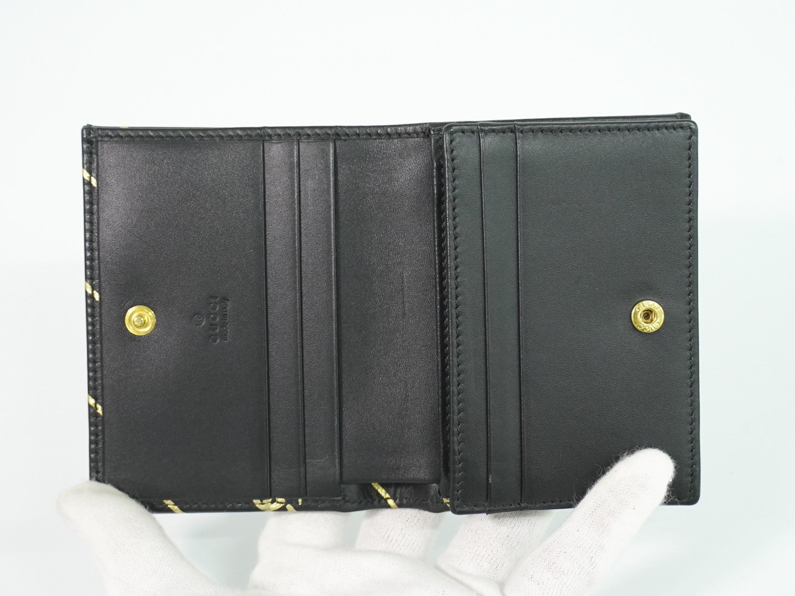 Gucci Gg Marmont Wallet Leather Black Leather Wallets Accessory (Authentic Pre-Loved)