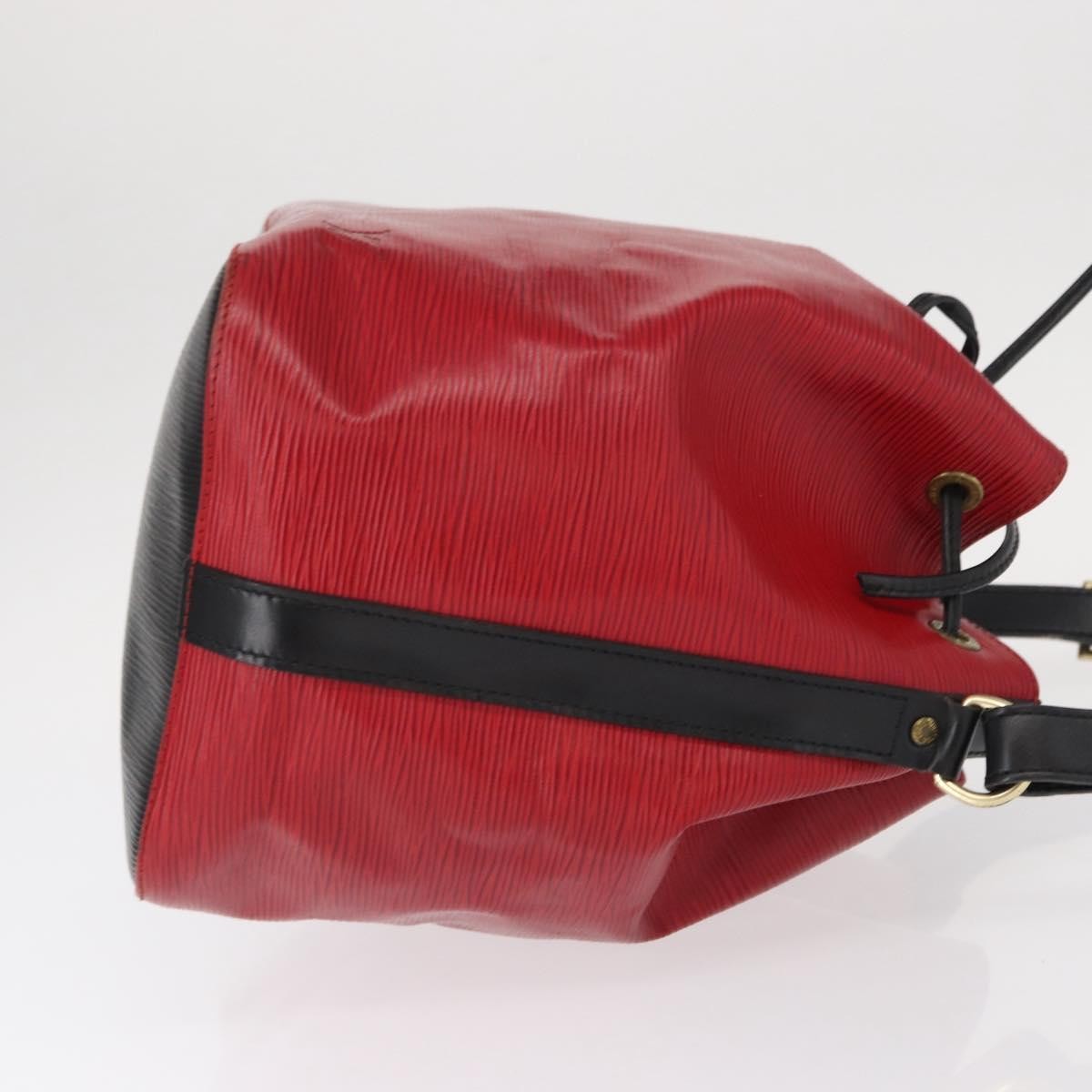 Louis Vuitton Bicolor Petit Noe Handbag Epi Leather Red Leather Shoulder Bag Bag (Authentic Pre-Loved)