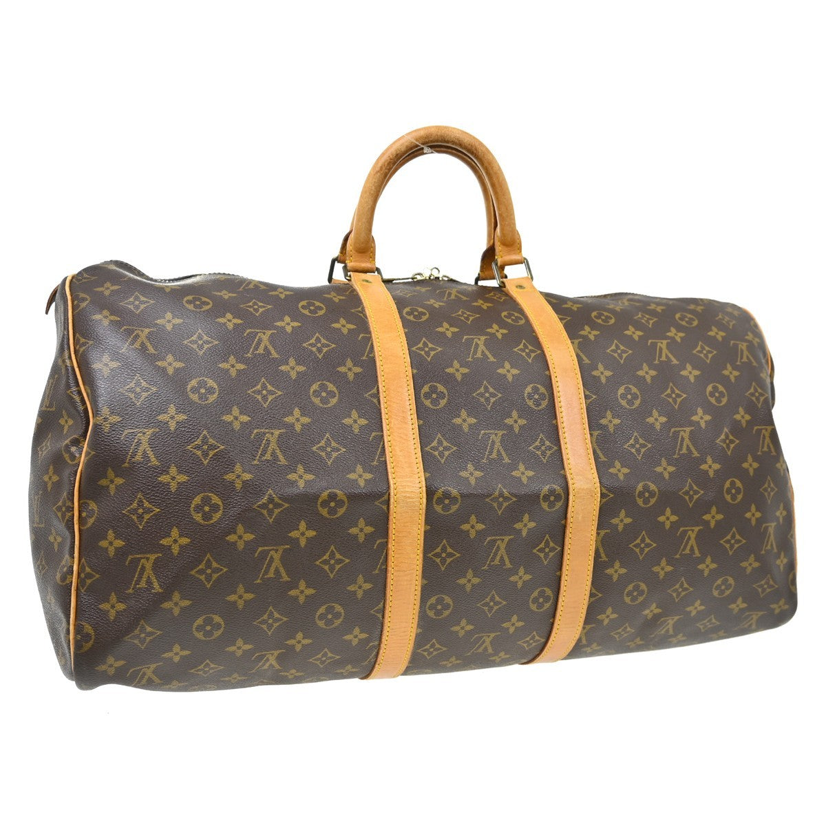 Louis Vuitton Louis Vuitton Keepall Bag Monogram Canvas Brown Canvas Travel Bag Bag (Pre-Loved)