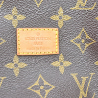Louis Vuitton Saumur Handbag Monogram Canvas Brown Canvas Shoulder Bag Bag (Pre-Loved)