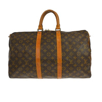 Louis Vuitton Louis Vuitton Keepall Bag Monogram Canvas Brown Canvas Travel Bag Bag (Authentic Pre-Loved)