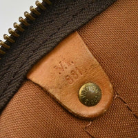 Louis Vuitton Keepall Bandouliere Bag Monogram Canvas Brown Canvas Travel Bag Bag (Authentic Pre-Loved)