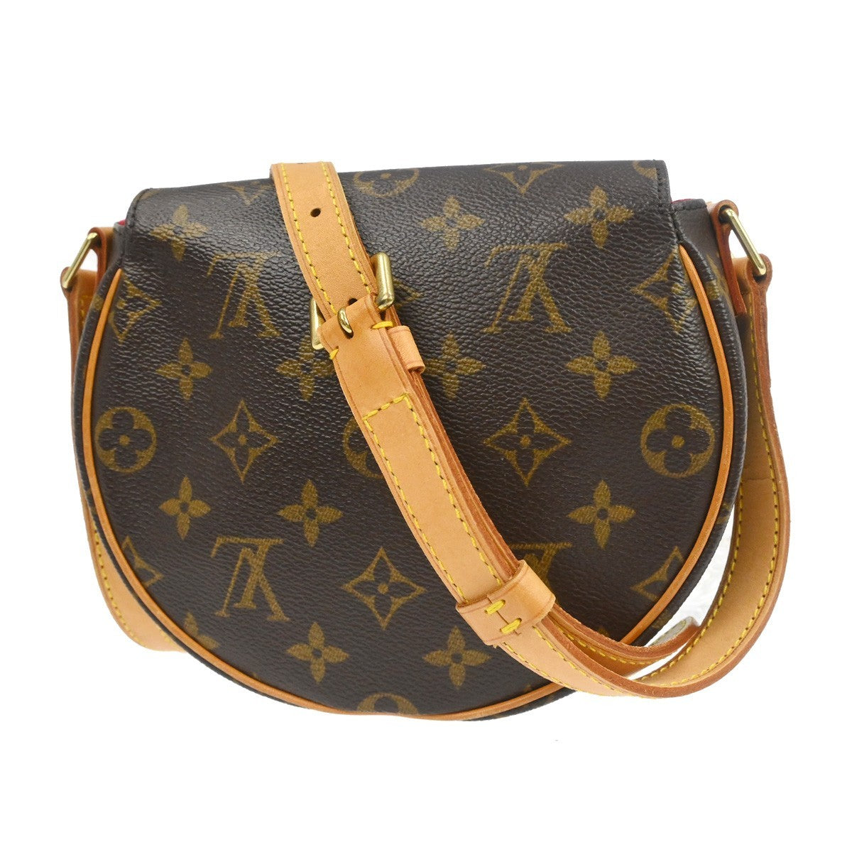 Louis Vuitton Tambourine Handbag Monogram Canvas Brown Canvas Shoulder Bag Bag (Pre-Loved)