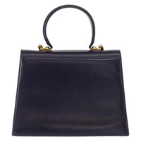 Salvatore Ferragamo Convertible Top Handle Bag Leather Purple Leather Tote Bag Bag (Authentic Pre-Loved)