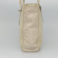 Prada Vintage Shoulder Bag Nylon And Leather White Leather Shoulder Bag Bag (Authentic Pre-Loved)