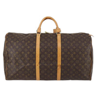 Louis Vuitton Keepall Bag Monogram Canvas Brown Canvas Travel Bag Bag (Authentic Pre-Loved)