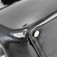 Salvatore Ferragamo Convertible Vara Bow Tote Patent Leather Black Patent_Leather Handbag (Pre-Loved)