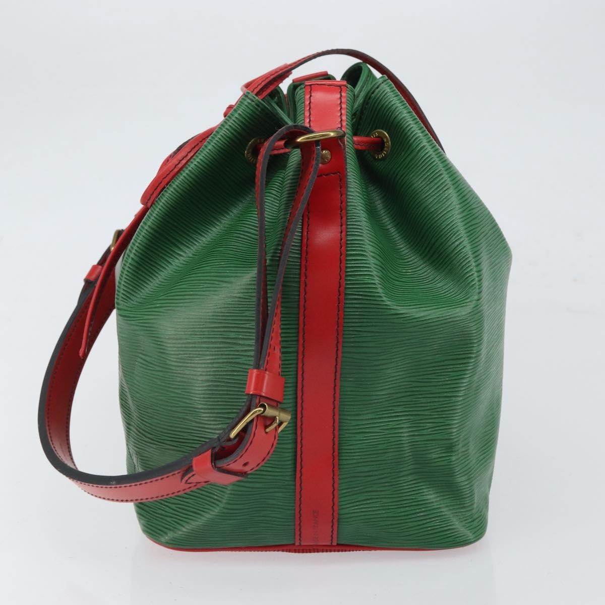 Louis Vuitton Bicolor Petit Noe Handbag Epi Leather Green Leather Shoulder Bag Bag (Pre-Loved)