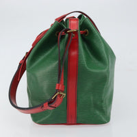 Louis Vuitton Bicolor Petit Noe Handbag Epi Leather Green Leather Shoulder Bag Bag (Pre-Loved)