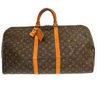 Louis Vuitton Louis Vuitton Keepall Bag Monogram Canvas Brown Canvas Travel Bag Bag (Pre-Loved)