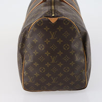 Louis Vuitton Keepall Bag Monogram Canvas Brown Canvas Travel Bag Bag (Pre-Loved)