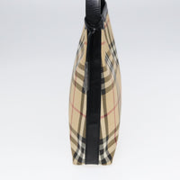 Burberry Nova Check Shoulder Bag Canvas And Leather Beige Canvas Shoulder Bag Bag (Authentic Pre-Loved)
