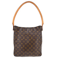 Louis Vuitton Monogram Looping Handbag Monogram Canvas Brown Canvas Shoulder Bag Bag (Pre-Loved)
