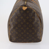 Louis Vuitton Keepall Bag Monogram Canvas Brown Canvas Travel Bag Bag (Authentic Pre-Loved)
