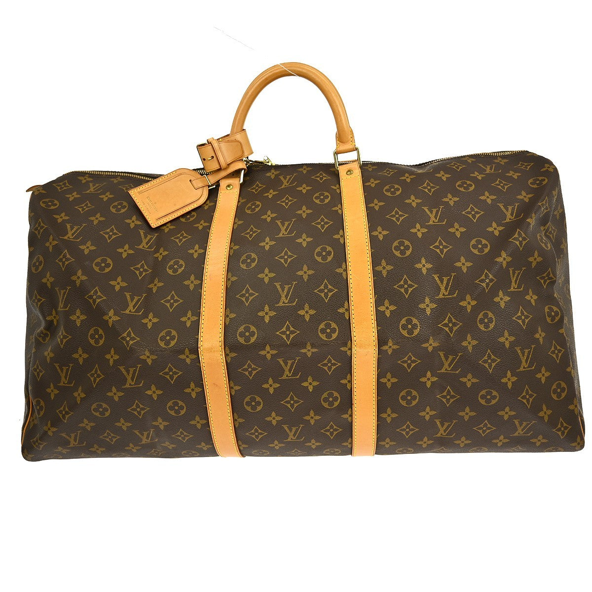 Louis Vuitton Keepall Bag Monogram Canvas Brown Canvas Travel Bag Bag (Pre-Loved)