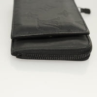 Louis Vuitton Hybrid Wallet Monogram Shadow Leather Black Leather Wallets Accessory (Pre-Loved)