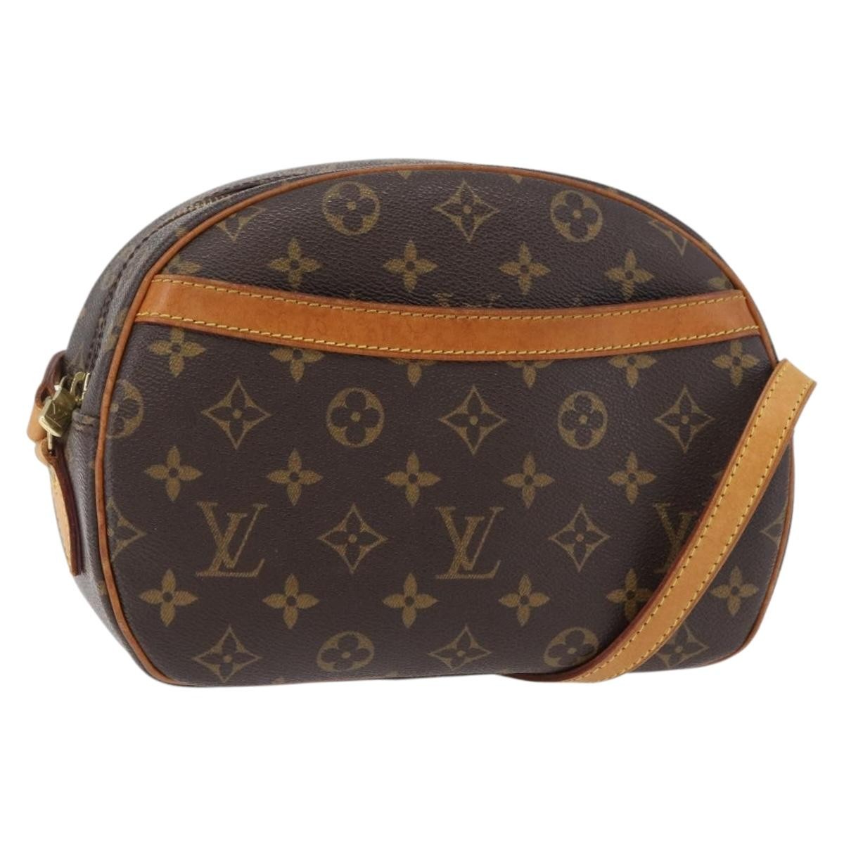 Louis Vuitton Blois Handbag Monogram Canvas Brown Canvas Shoulder Bag Bag (Authentic Pre-Loved)
