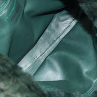 Chanel Chanel Chain Tote Lapin Fur Green Fur Tote Bag Bag (Pre-Loved)