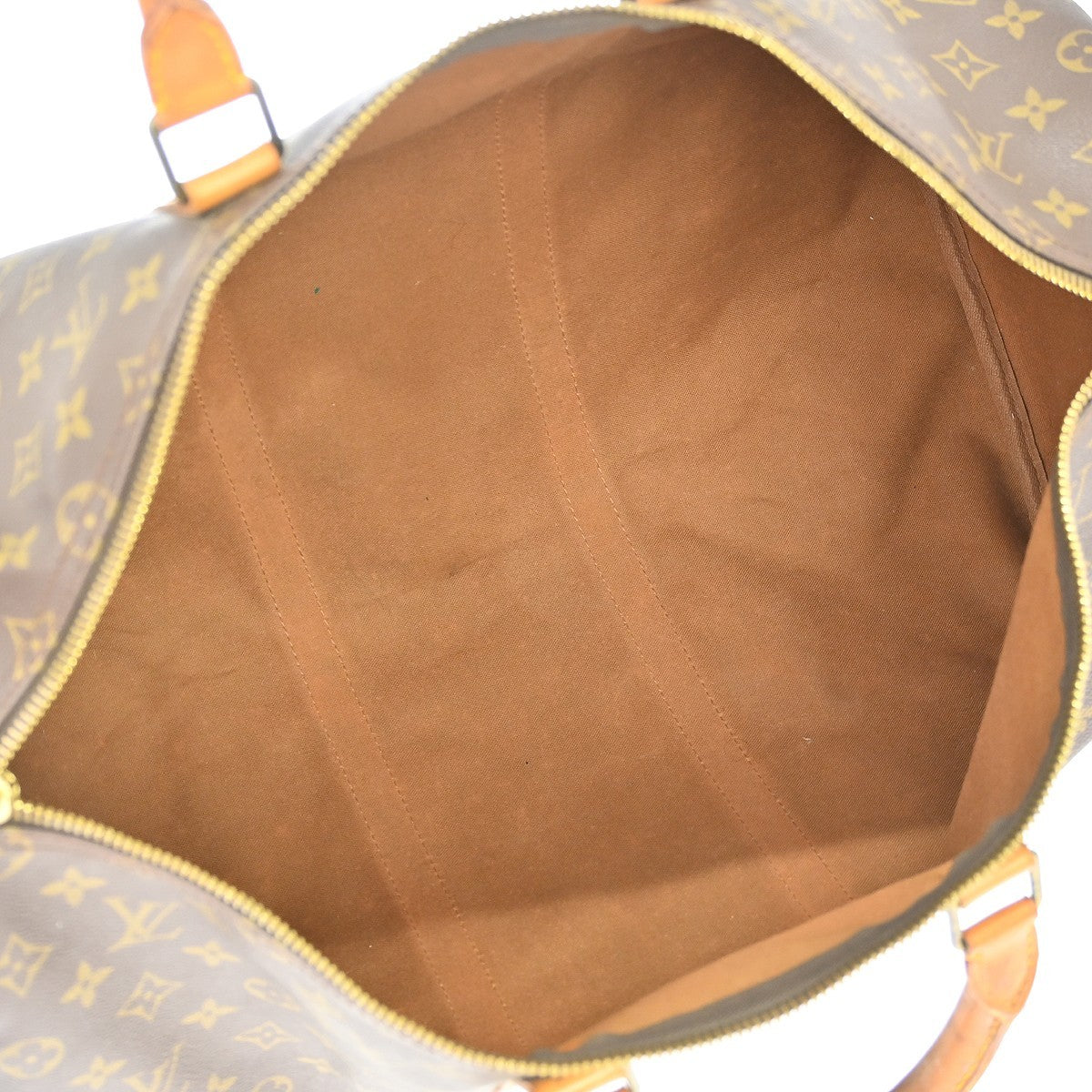 Louis Vuitton Keepall Bag Monogram Canvas Brown Canvas Travel Bag Bag (Pre-Loved)