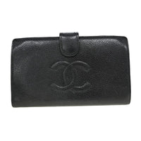 Chanel Timeless Cc French Wallet Caviar Black Leather Wallets Accessory (Authentic Pre-Loved)