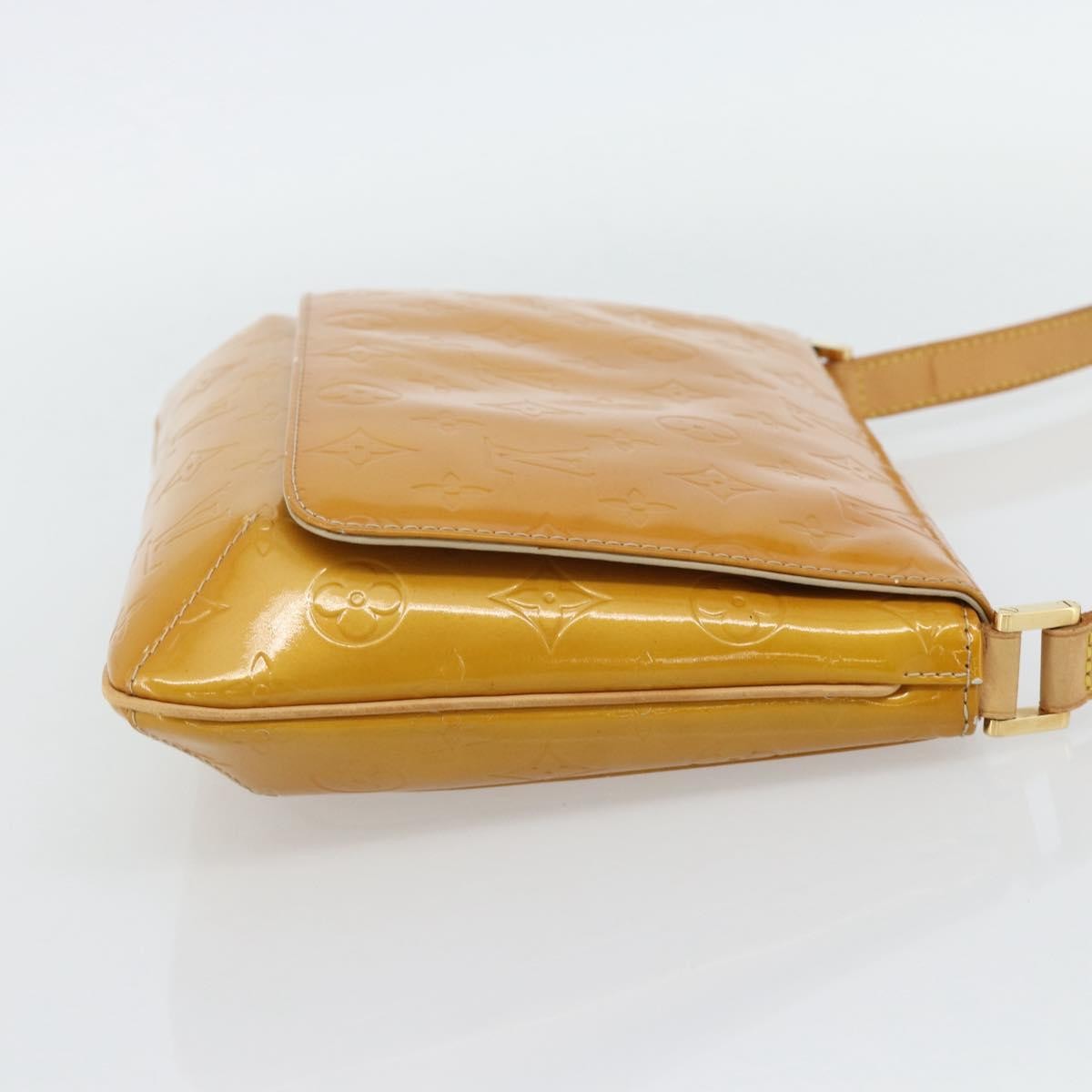 Louis Vuitton Thompson Street Handbag Monogram Vernis Yellow Patent_Leather Shoulder Bag Bag (Authentic Pre-Loved)